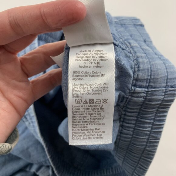 J. Crew Blue Chambray Denim Pull On Shorts M - Picture 3 of 5